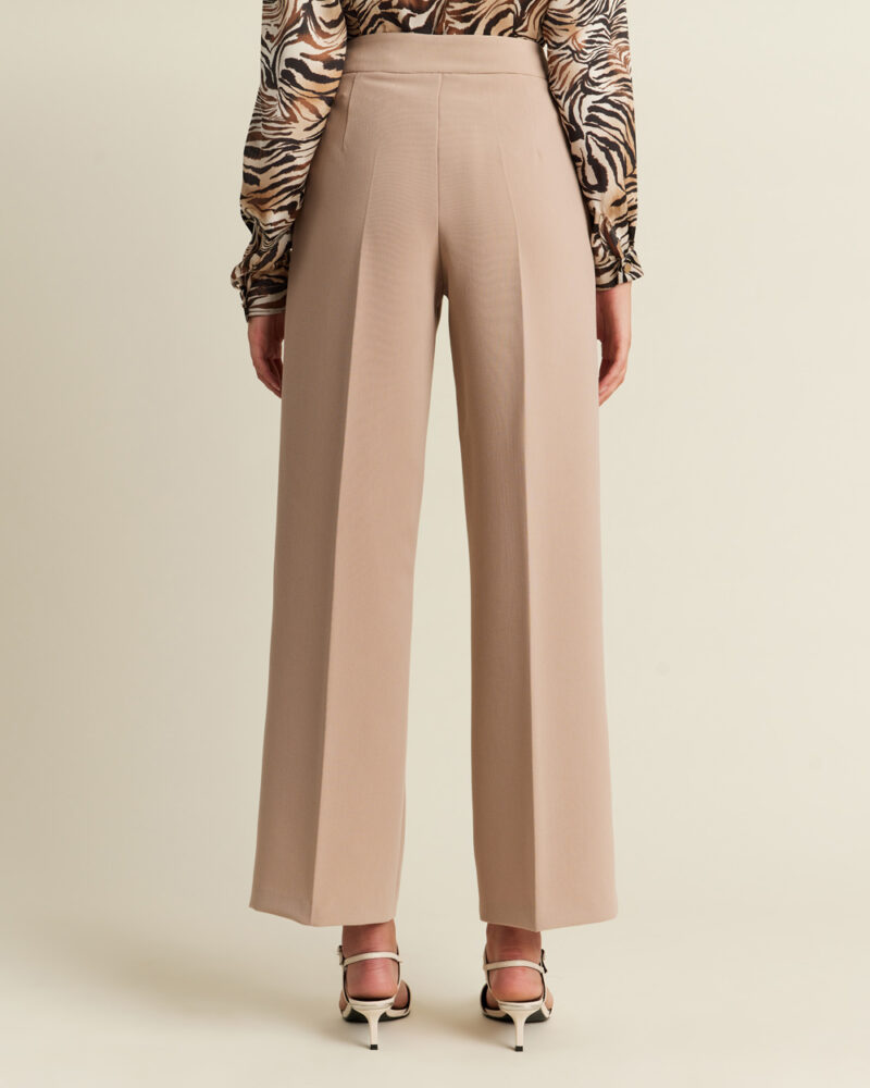 Forel Γυναικείο Υφασμάτινο Παντελόνι Μπεζ σε Ίσια Γραμμή - Image 2