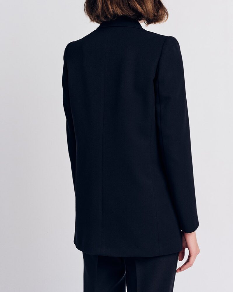 Forel Μακρύ Γυναικείο Σακάκι Μαύρο - Image 2