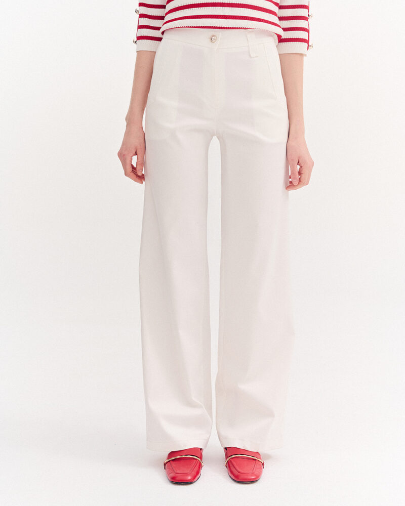 Forel Παντελόνι Υφασμάτινο Eκρού