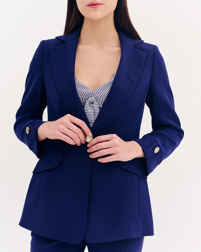 Forel Σακάκι Mεσάτο με Bάτες Μπλέ