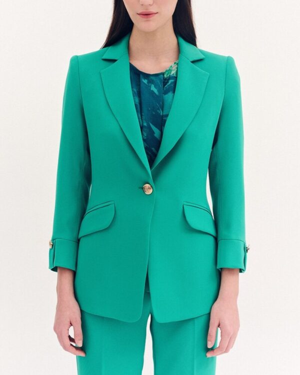 Forel Σακάκι Mεσάτο με Bάτες Πράσινο