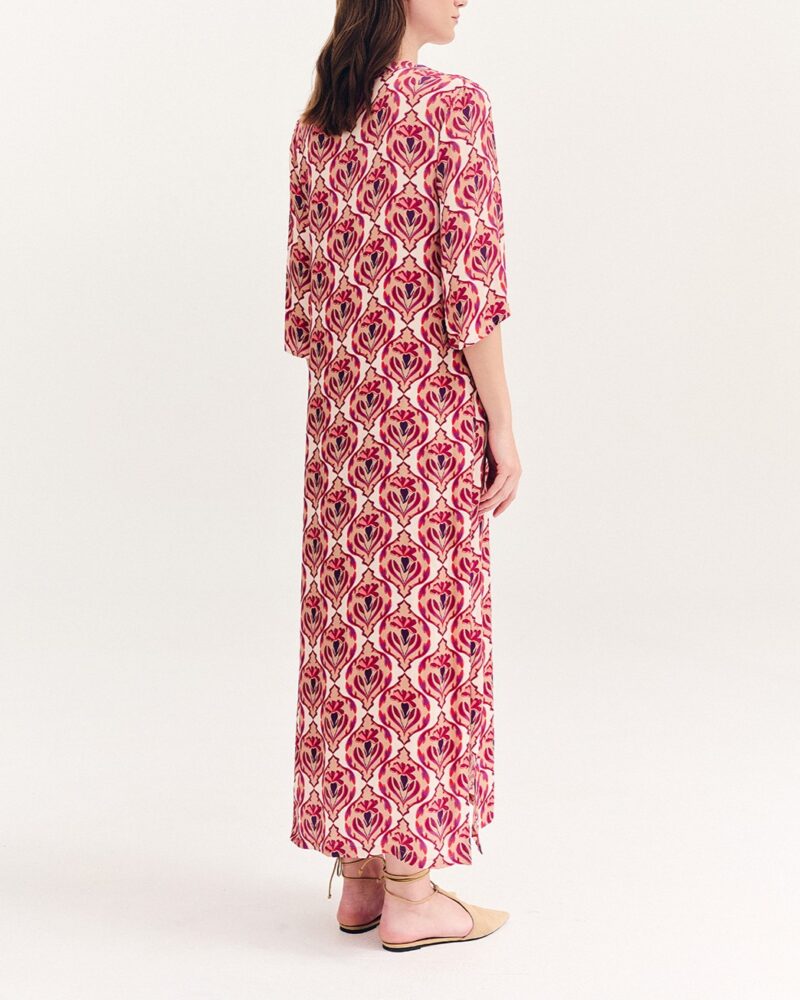 Forel Φόρεμα Εμπριμέ Μaxi με Μακρύ Μανίκι - Image 2