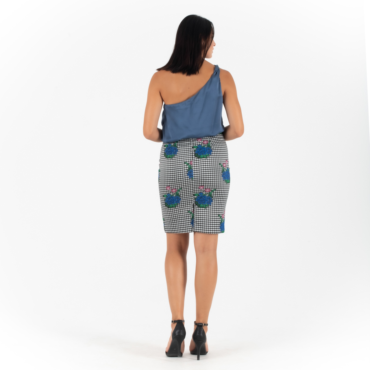 Relish Μπλε Μπλούζα Τύπου Σατέν - Image 4