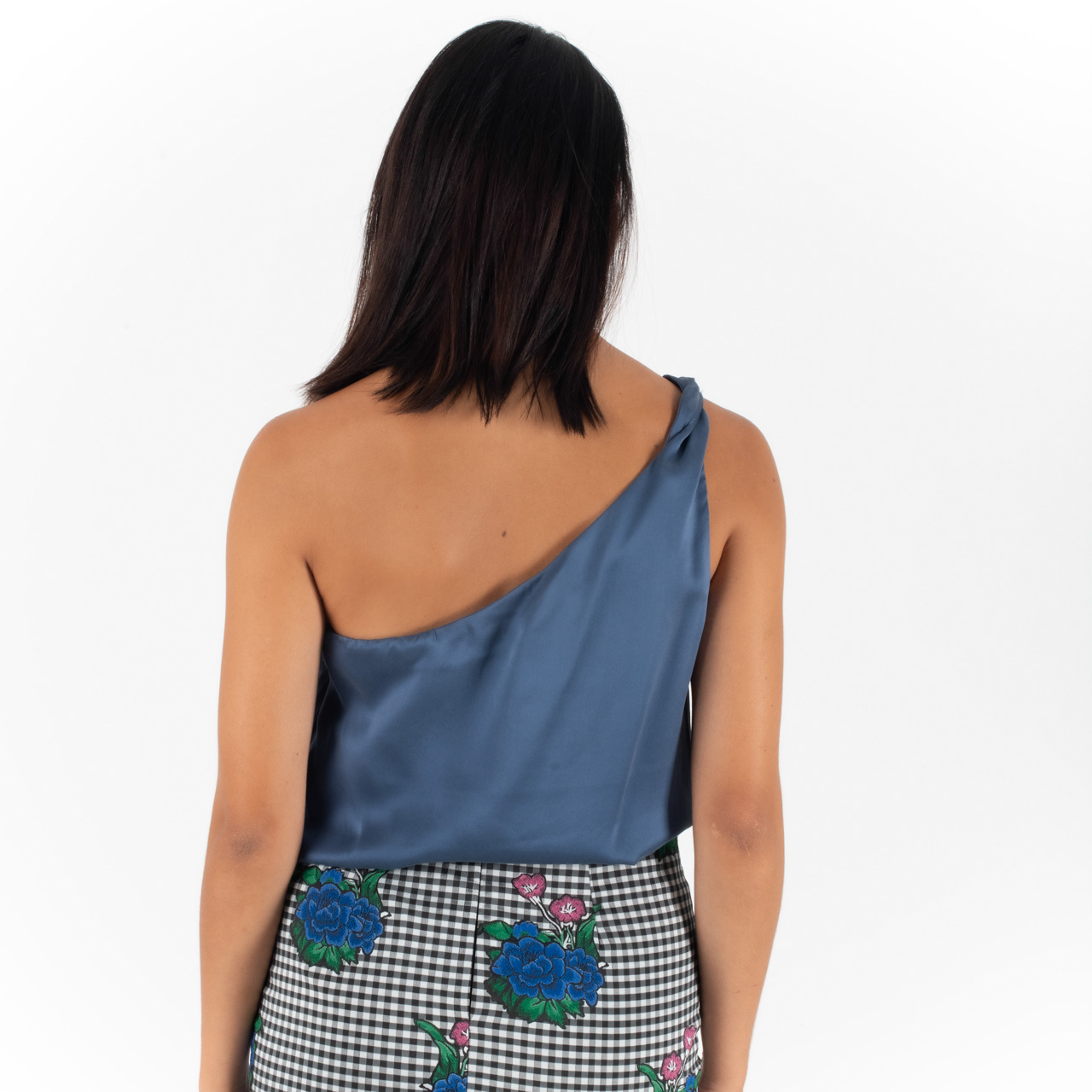 Relish Μεταξωτή Μπλούζα με μία ράντα - Image 3