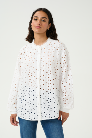 Kaffe KAsilina Λευκό Πουκάμισο