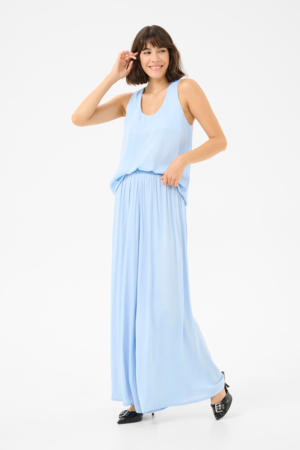 Kaffe KAallie Αμάνικη Γαλάζια Μπλούζα - Image 4