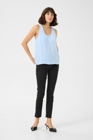 Kaffe KAallie Αμάνικη Γαλάζια Μπλούζα - Image 3