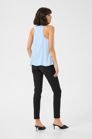 Kaffe KAallie Αμάνικη Γαλάζια Μπλούζα - Image 2