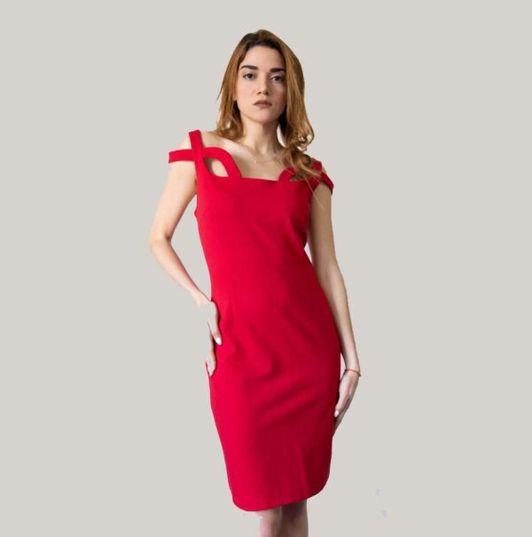 Forel midi Ελαστικό Κόκκινο Φόρεμα