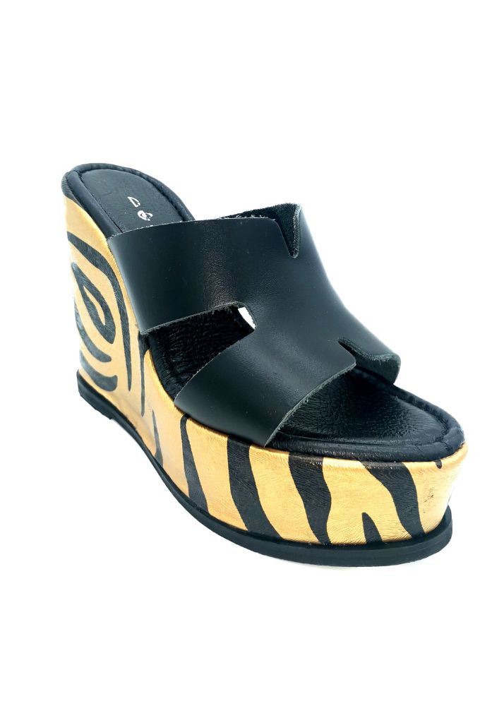 Dolce Πλατφόρμα Μαύρο/Χρυσό - Image 2