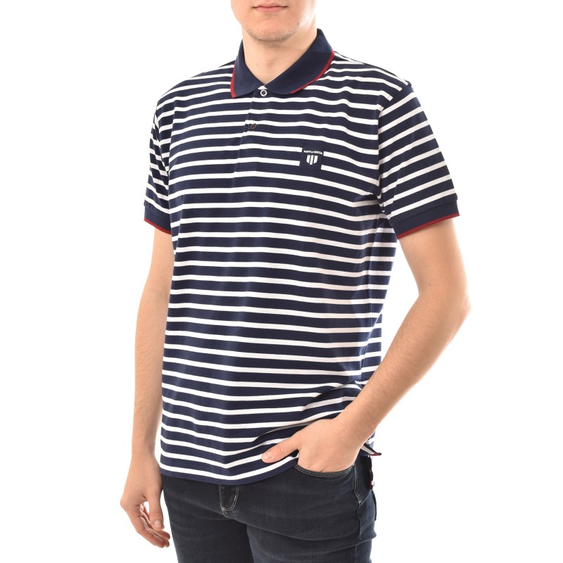 Navy & Green Mπλούζα Polo Ριγέ Μπλέ/Άσπρο (Αντιγραφή)
