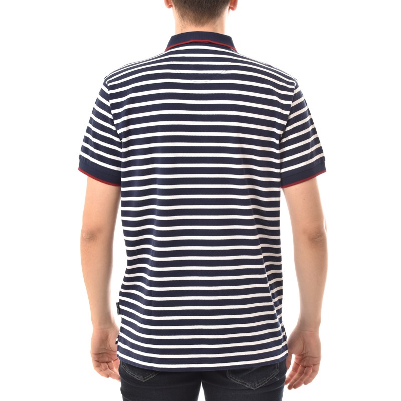 Navy & Green Mπλούζα Polo Ριγέ Μπλέ/Άσπρο (Αντιγραφή) - Image 2