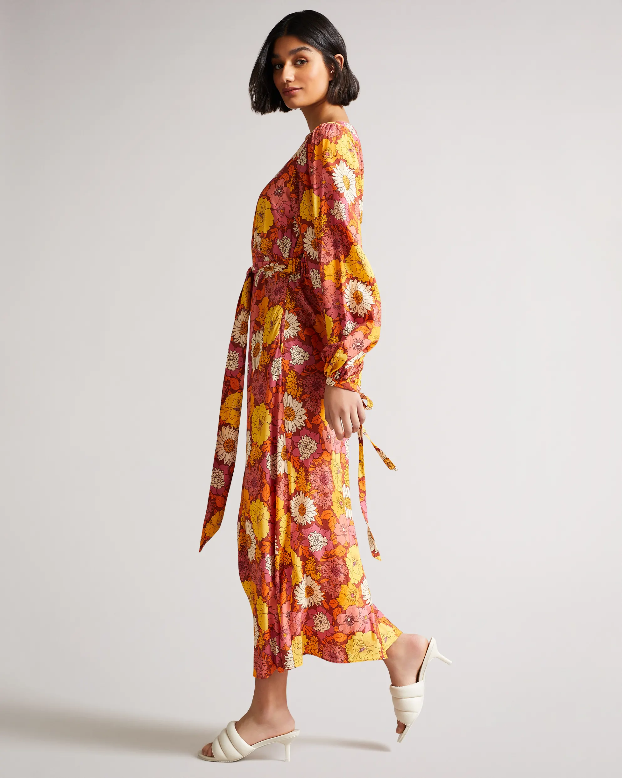 Ted Baker Lyna Ιβουάρ Δερμάτινα Mules με Λεπτό Τακούνι - Image 5