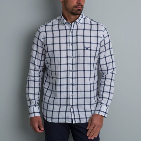 Navy & Green Ανδρικό Πουκάμισο