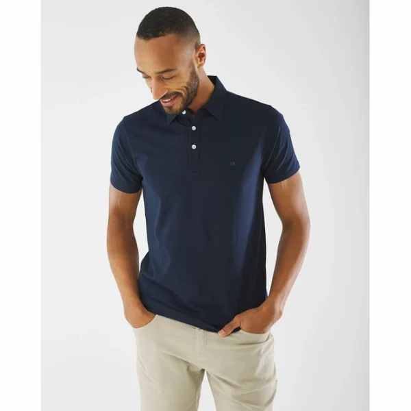 Mexx Polo Shirt Μπλέ Σκούρο Μονόχρωμο