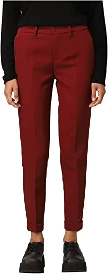 Liu Jo Παντελόνι σε Ίσια Γραμμή με Ρεβέρ Μπορντό