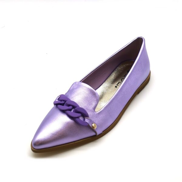 Dolce Μωβ Δερμάτινα Μοκασίνια