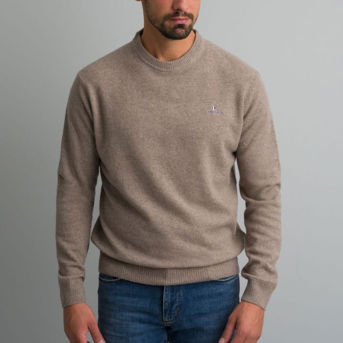 Navy & Green Πλεκτό Λαιμόκοψη - Image 3