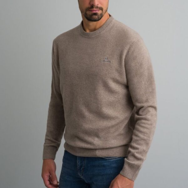 Navy & Green Πλεκτό Λαιμόκοψη