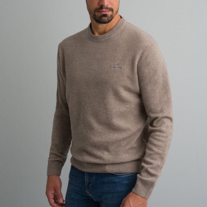 Navy & Green Πλεκτό Λαιμόκοψη