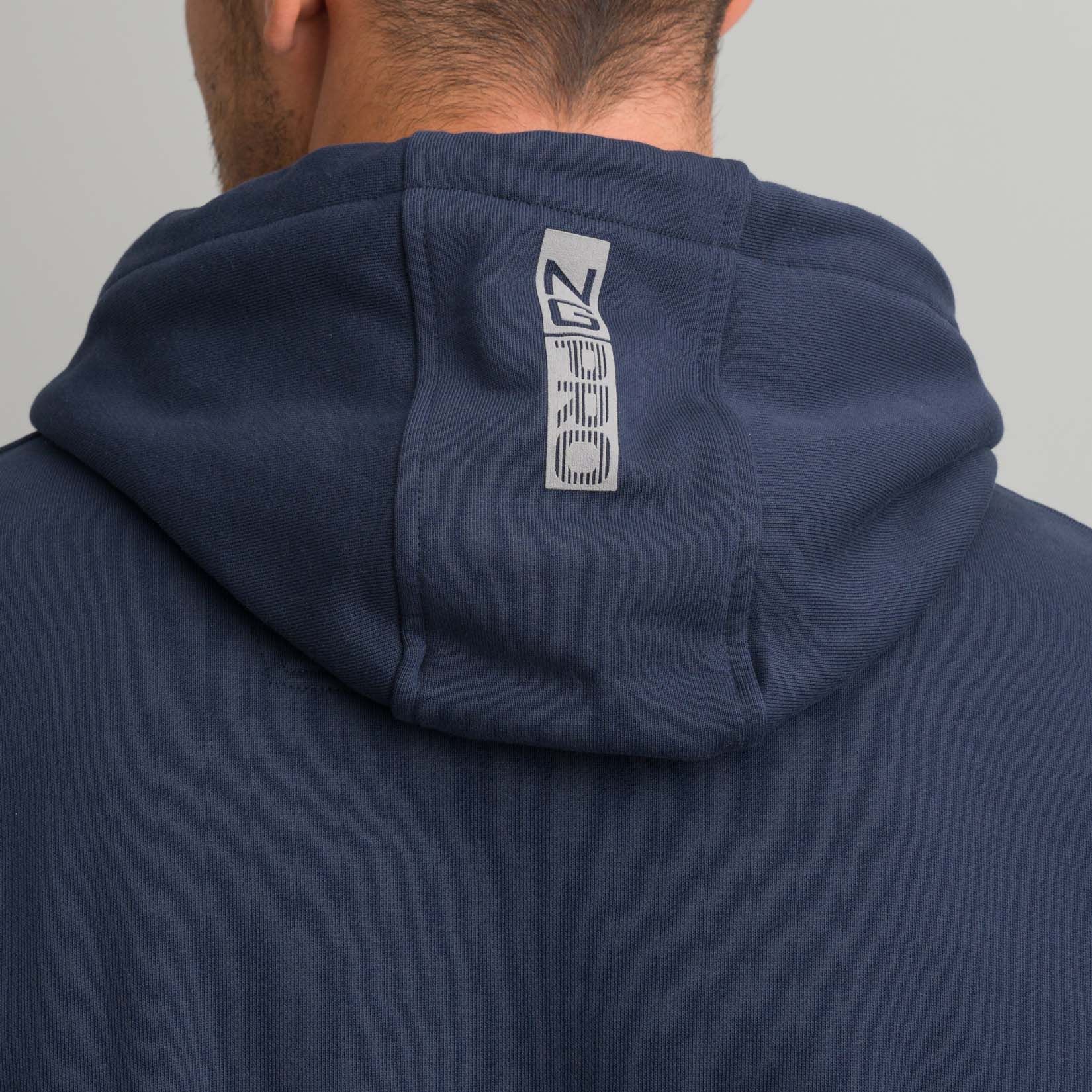 Navy & Green Μπλε Μπλούζα Φούτερ με Κουκούλα - Image 4