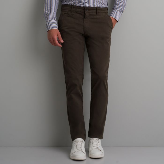 Navy & Green Σκούρο Καφέ Παντελόνι Απιετο Modern Fit