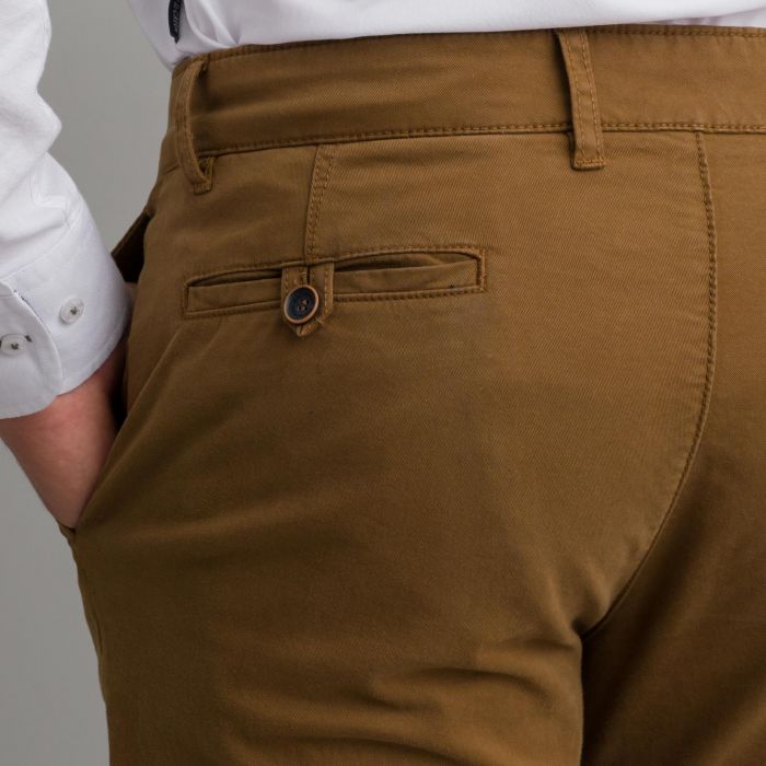 Navy & Green Ανοιχτό Καφέ Παντελόνι Απιετο Modern Fit - Image 3