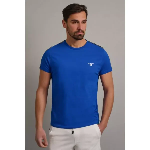 Navy & Green Μπλούζα Λαιμόκοψη