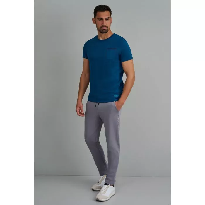 Navy & Green Μπλούζα Λαιμόκοψη Με Τσεπάκι - Image 2