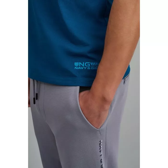 Navy & Green Μπλούζα Λαιμόκοψη Με Τσεπάκι - Image 5