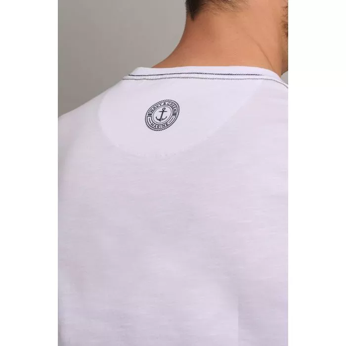 Navy & Green Μπλούζα Λαιμόκοψη - Image 5