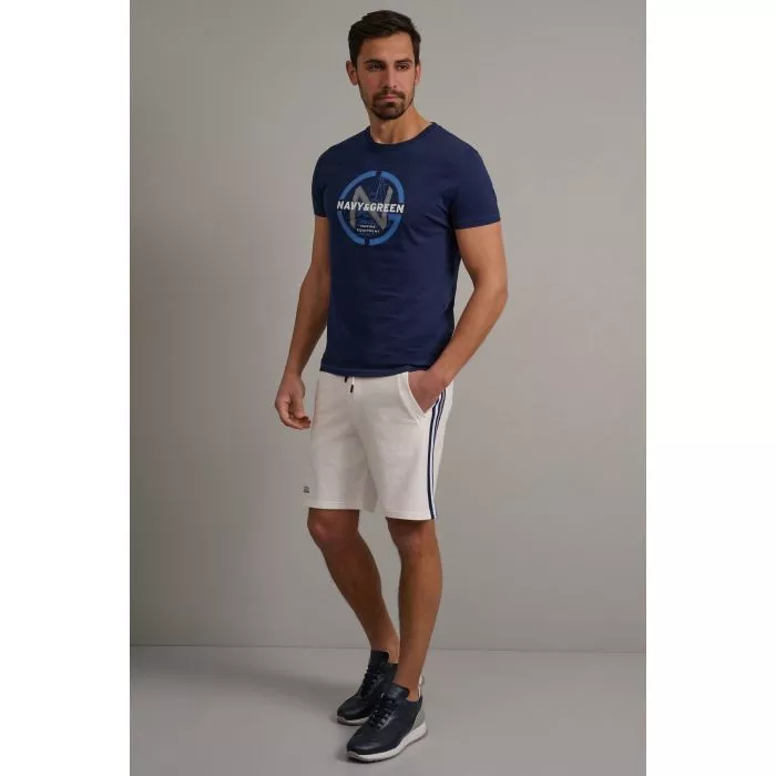 Navy & Green Μπλούζα Λαιμόκοψη - Image 2