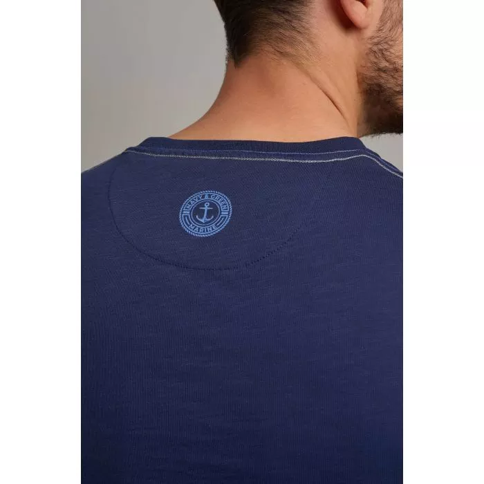 Navy & Green Μπλούζα Λαιμόκοψη - Image 5