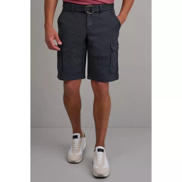 Navy & Green Βερμούδα Cargo Με Ζώνη