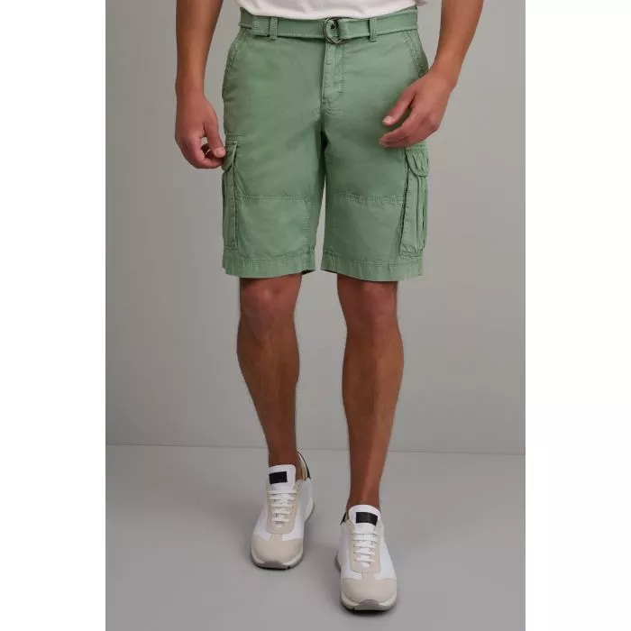 Navy & Green Βερμούδα Cargo Με Ζώνη