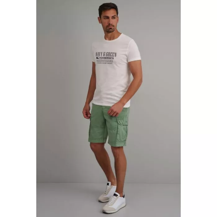 Navy & Green Βερμούδα Cargo Με Ζώνη - Image 2