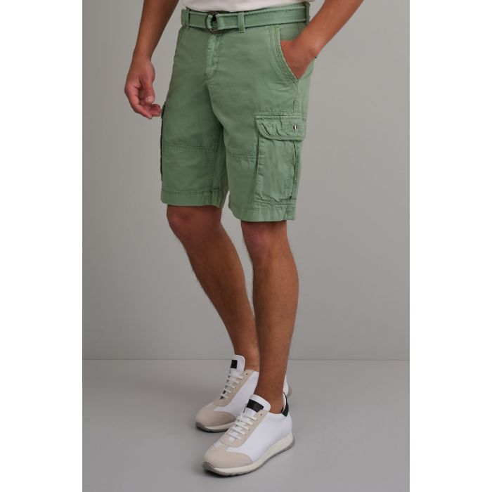 Navy & Green Βερμούδα Cargo Με Ζώνη - Image 3