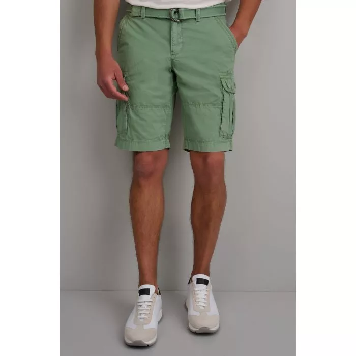 Navy & Green Βερμούδα Cargo Με Ζώνη - Image 4