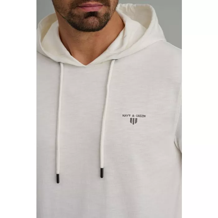 Navy & Green Μπλούζα Με Κουκούλα - Image 4