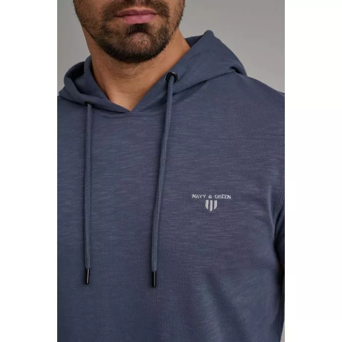 Navy & Green Μπλούζα Με Κουκούλα - Image 5