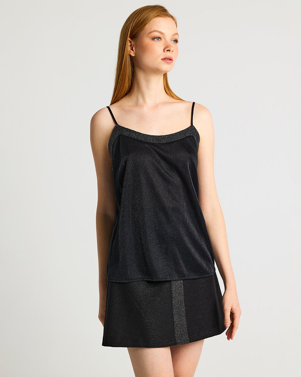 Forel Μαύρο- Γκρι Μεταλιζέ Τοπ - Image 2