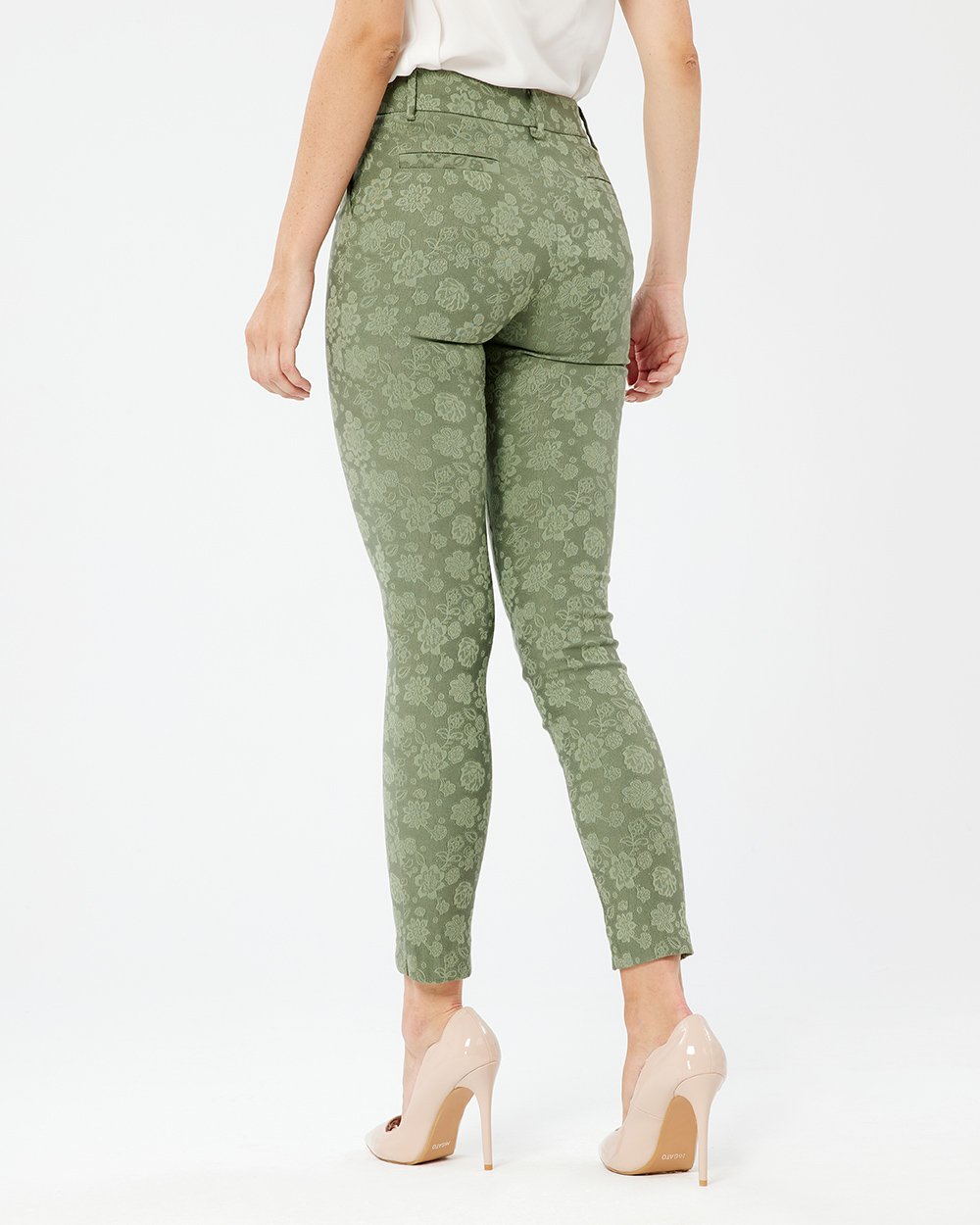 Forel Λαδί Μπροκάρ Ελαστικό Παντελόνι - Image 3