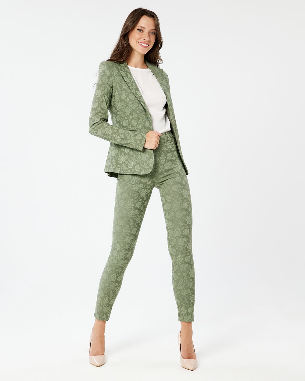 Forel Λαδί Μπροκάρ Ελαστικό Παντελόνι - Image 2