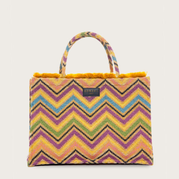 Sorena Χειροποίητη Πολύχρωμη Τσάντα Imerovigli Tote Bag