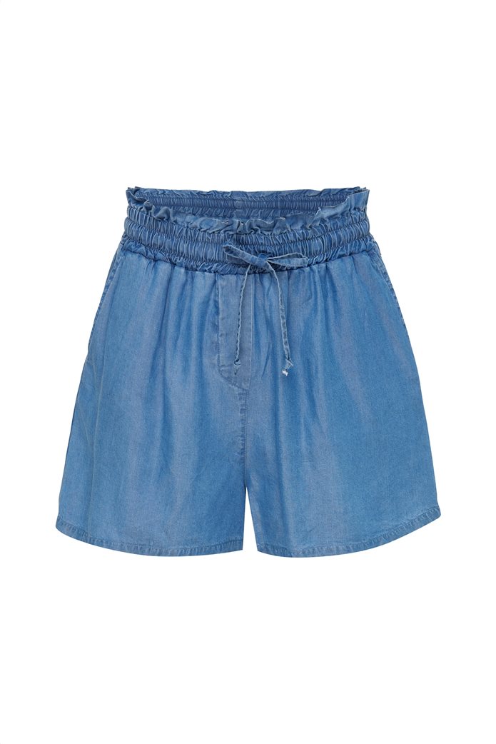 Mexx Denim Σορτς Navy Μπλέ με Σούρες στη Μέση - Image 5