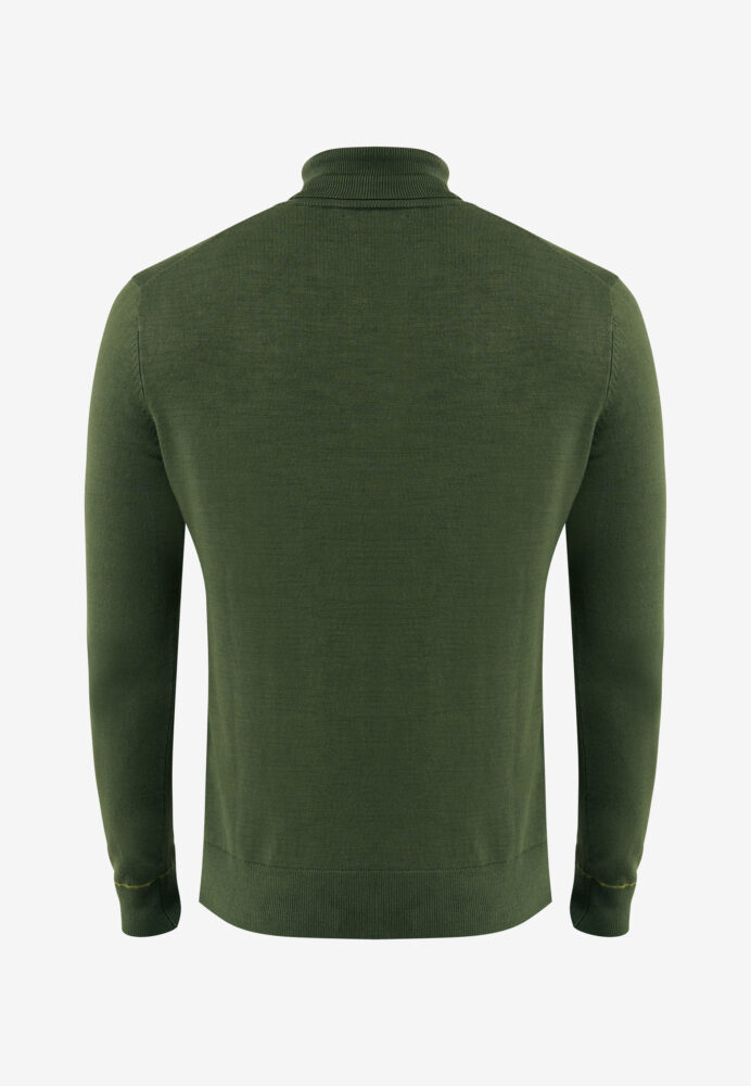 Mexx Fashion Ανδρικό Πουλόβερ Μακρυμάνικο Ζιβάγκο Πράσινο - Image 6