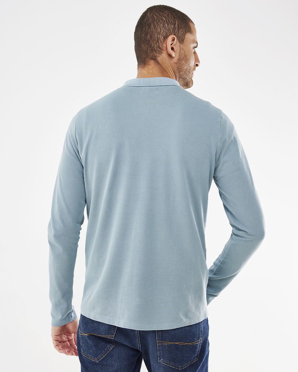 Mexx Μονόχρωμο Μπλουζάκι τύπου Πόλο με μακρύ μανίκι - Image 3