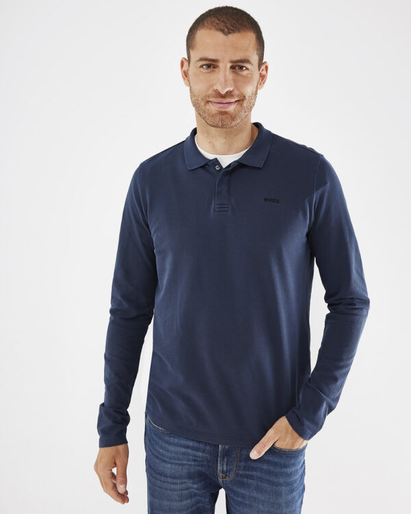 Mexx Σκούρο Μπλέ  Μπλουζάκι τύπου  Πόλο με μακρύ μανίκι