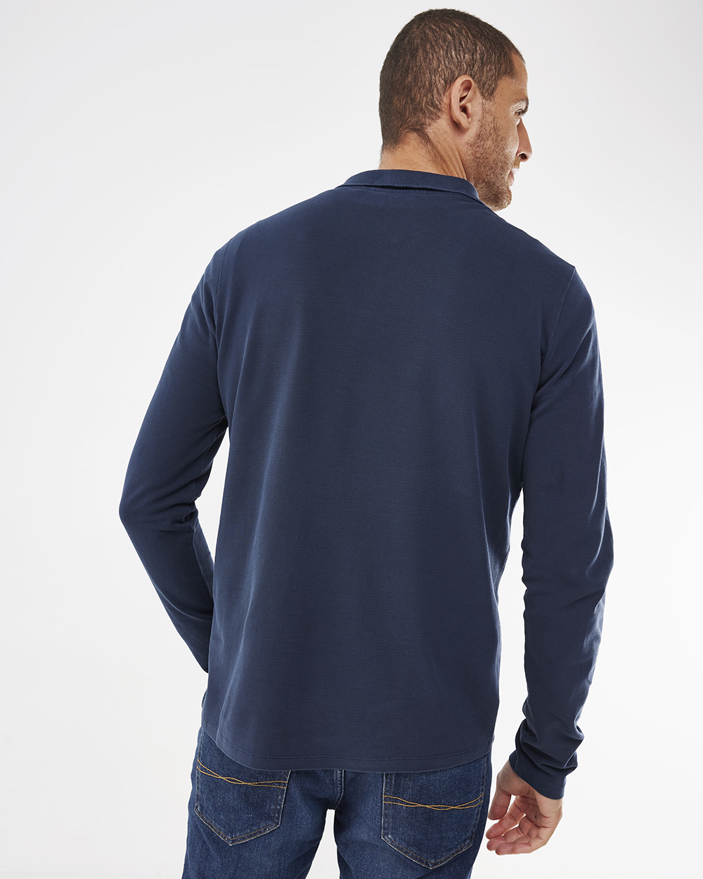 Mexx Σκούρο Μπλέ Μπλουζάκι τύπου Πόλο με μακρύ μανίκι - Image 3