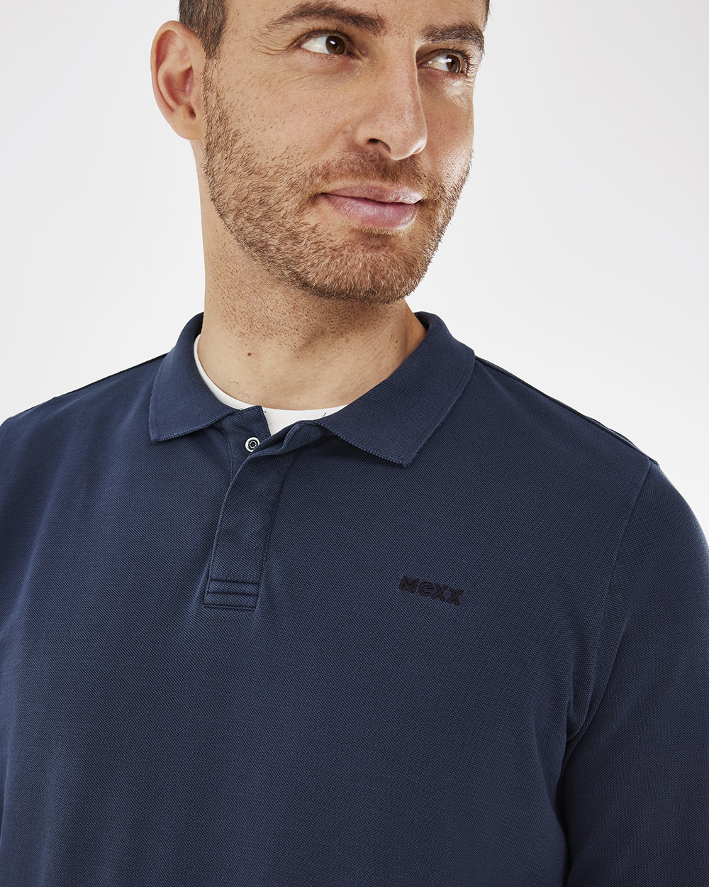Mexx Σκούρο Μπλέ Μπλουζάκι τύπου Πόλο με μακρύ μανίκι - Image 4